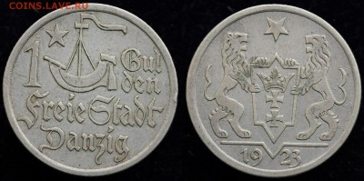 1 и 2 гульдена 1923г. Данцинг - 1гульден1923_1