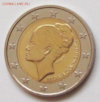 МОНАКО. 2 евро 2007г. "ГРЭЙС КЕЛЛИ" RAR! , до 11.07.15г. - 100_2879.JPG