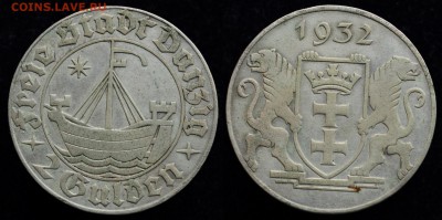 1 и 2 гульдена 1923г. Данцинг - 2гульдена1932_1