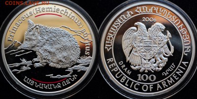 100 драм 2006г. Еж, Армения ---09-07-15 в 22-00--- - Серебро_1_3