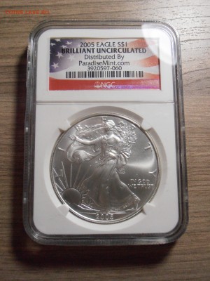 1 доллар США 2005, Свобода в слабе NGC, BU,  до 07.07.2015 - P1010457.JPG