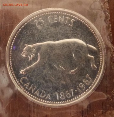 Канада 25 центов 1967 UNC с 1 рубля! до 12.07. 22.00 по мск - 20150707_212403