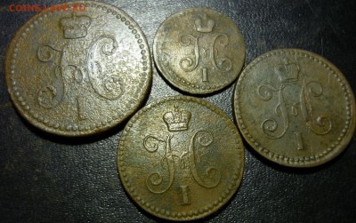 2 копейки,1копейка,2 копейки серебром1840г ем - м6