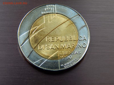 САН МАРИНО 500 лир 1990 (би-метал) - DSCN4104.JPG