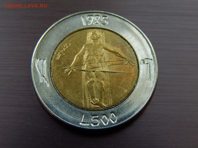 САН МАРИНО 500 лир 1985г (би-метал) - DSCN4099.JPG