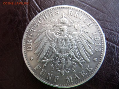 Серебряная монета FUNF MARK OttoKoenigVonBayern 1913 ок.12. - SAM_2738.JPG