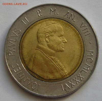 Ватикан, 500 Лир 1986, БИМ (11.07) - 5013556860_3
