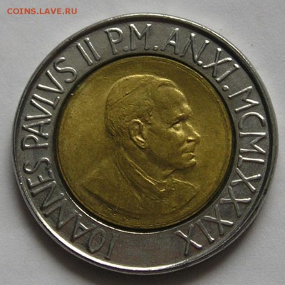 Ватикан, 500 Лир 1989, БИМ (11.07) - 5013556902_1