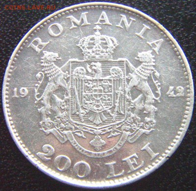 Румыния_200 леев 1942. Серебро; до 10.07_22.04мск - 9920