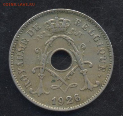 Бельгия 10 сантимов 1926 г.   12.07.15 г. 22 -00 МСК. - Бельгия 26