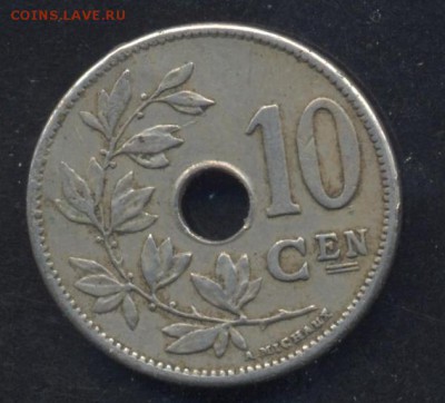 Бельгия 10 сантимов 1905 г.   12.07.15 г. 22 -00 МСК. - Бельгия 05 1