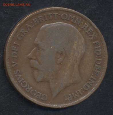 Великобритания 1 пенни 1921 г.   12.07.15 г. 22 -00 МСК. - Британия 21 1