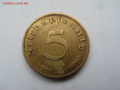 Рейх 5 рейхспфеннигов 1939 "А" свастика до 17.07 в 22.00 - Копия SDC13628.JPG