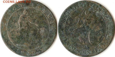 5 сентимос 1870 Испания до 16.07.15 в 22.10 - 5сент1870Исп