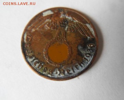 Рейх 1 рейхспфенниг 1936(А) Свастика Редкая до 18.07. 22 МСК - Копия 4