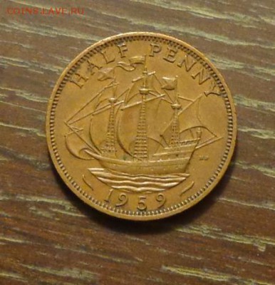 АНГЛИЯ - полпенни КОРАБЛЬ до 17.07, 22.00 - Англия - полпенни корабль