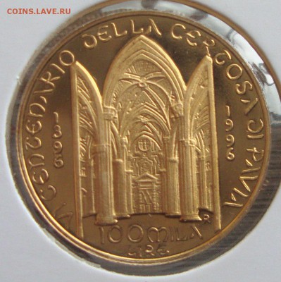 Италия, 100 лир, 1996 год, 900 проба до 14.07. 20-30 М. - VB3