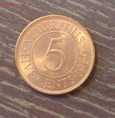 БРИТ. МАВРИКИЙ - 5ц 1969 АЦ! до 19.07, 22.00 - Маврикий 5 центов - 1