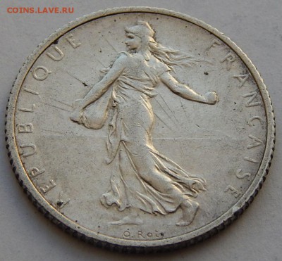 Франция 1 франк 1918 Сеятельница, до 20.07.15 в 22:00 МСК - 4816