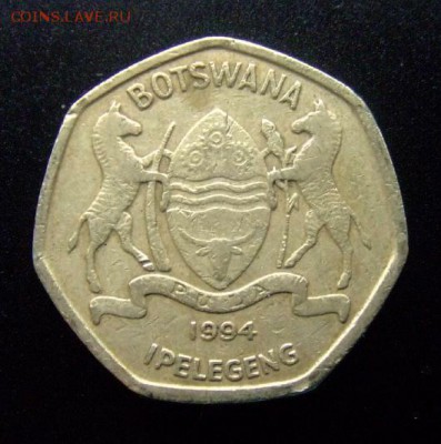БОТСВАНА 2 пулы 1994 Носорог до 16.07 (22.00) - Ботсвана 2 пулы (1994) «Носорог» А
