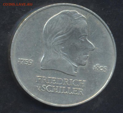 ГДР 20 марок 1972 г. Шиллер. 15.07.15 г. 22 -00 МСК. - ГДР 72 1