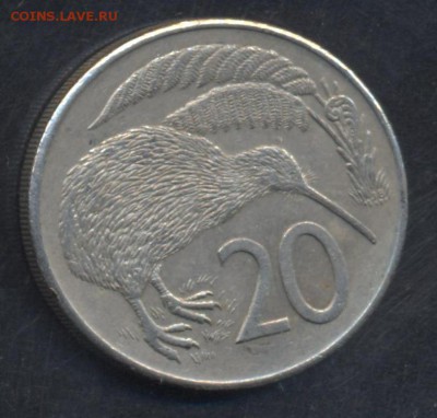 Н. Зеландия 20 центов 1980 г.  15.07.15 г. 22 -00 МСК. - Зеландия 20 1