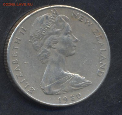 Н. Зеландия 20 центов 1980 г.  15.07.15 г. 22 -00 МСК. - Зеландия 20