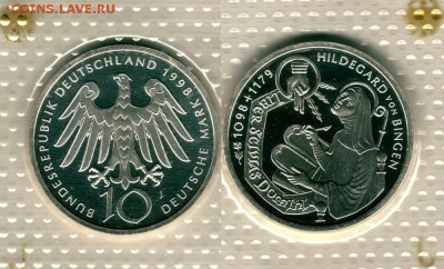 Германия, 10 м 1998(бинген)пруф, с 200р! - до 22-00мск 09.06 - ger-10m-1998-2