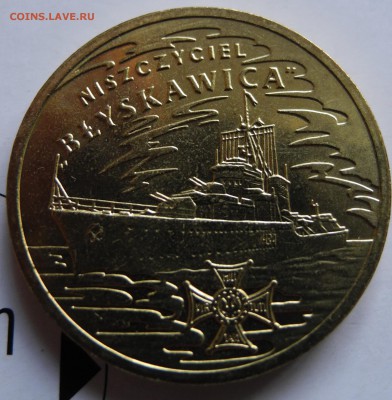 Польша 2зл 2012 Эсминец "Молния" [корабли] до 20 июля - POL molniya - 1