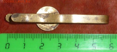 Заколка для галстука 1940-х годов. СССР. Латунь, эмаль - P1240325.JPG