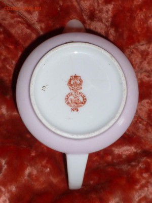 Фарфоровый старинный чайничек фабрики Гарднера - P1120155.JPG