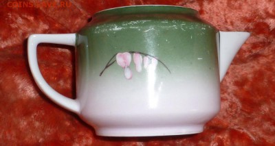 Фарфоровый старинный чайничек фабрики Гарднера - P1120154.JPG