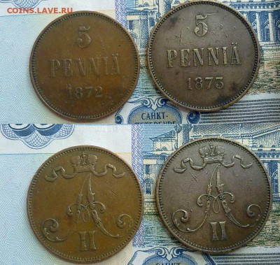 5 пенни 1872 и 1873 !!! до 17.07.2015 в 22:00 - 5 пенни 1872,73