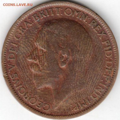 Одно пенни 1927 г. Великобритания до 21.07.15 г. в 24.00 - Scan-150707-0002