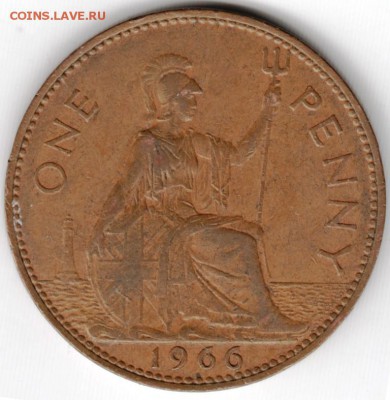 Одно пенни 1966 г. Великобритания до 21.07.15 г. в 24.00 - Scan-150707-0020