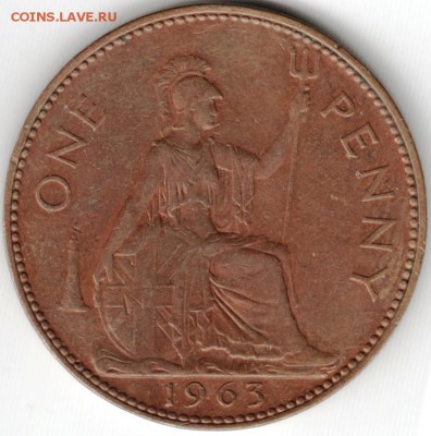 Одно пенни 1963 г. Великобритания до 21.07.15 г. в 24.00 - Scan-150707-0024