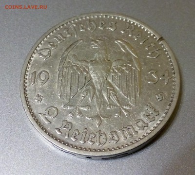 2 рейхсмарки КИРХА 1934г. "D" до 18.07.2015 22-00 - IMG_20150715_213837