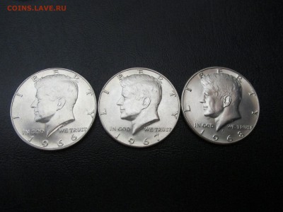 (1) США 50 центов Кеннеди 1966-68 3 монеты до 20.07.15 22:00 - 1.JPG