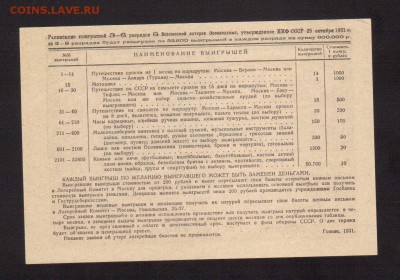 ЛОТЕРЕЯ ОСОВИАХИМА 50-КОП.1931--до.18.7.15-22:00 МСК - ЛОТ.50-КОП.19311