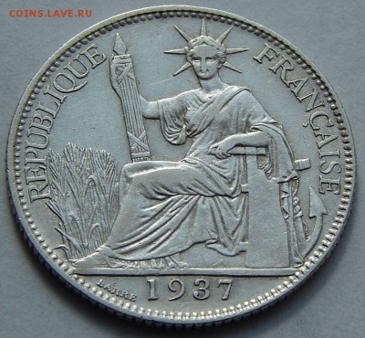 Французский Индокитай 20 центов 1937 до 23.07.15 в 22:00 МСК - 4970