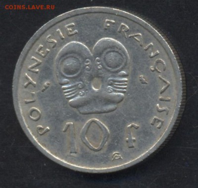 Фр. Полинезия 10 франков 1967 г. 19.07.15 г. 22 -00 МСК. - Полинезия