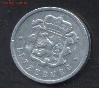 Люксембург 25 сантимов 1957 г.  19.07.15 г. 22 -00 МСК. - Люкс1