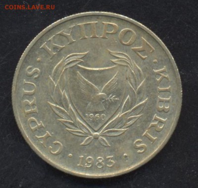 Кипр 10 центов 1983 г. 19.07.15 г. 22 -00 МСК. - Кипр1