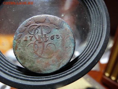2 Копейки 1763 г Перечекан с 4 коп - DSC06985.JPG
