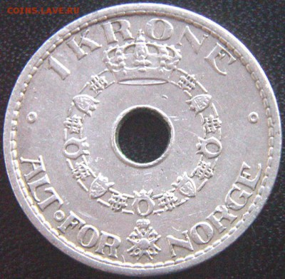 Норвегия_1 крона 1940; до 19.07_22.06мск - 10211