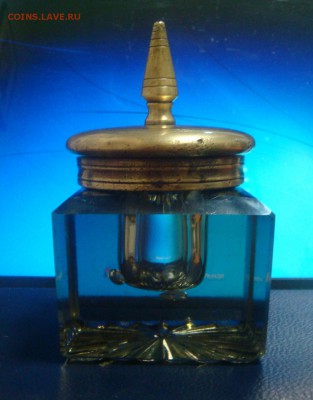 Чернильница ( стекло, крышка-бронза) - DSC01512.JPG
