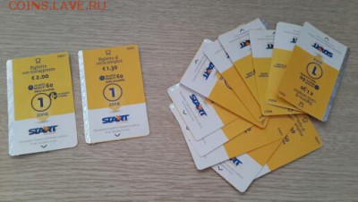 Два вида проездных билетов на автобус (Италия, Римини). - 20150719_105309