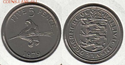 Гернси 5 пенсов 1979 UNC лилия	 до 	25.07.15	 22:00 МСК - Э3_17