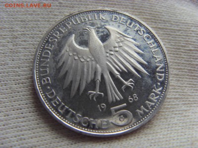 5 марок 1968 пруф Иоганн Гутенберг до 23.07.15 - SDC12625.JPG