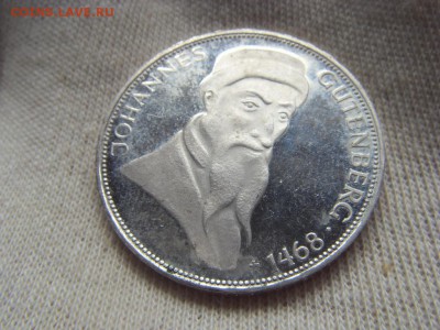 5 марок 1968 пруф Иоганн Гутенберг до 23.07.15 - SDC12621.JPG